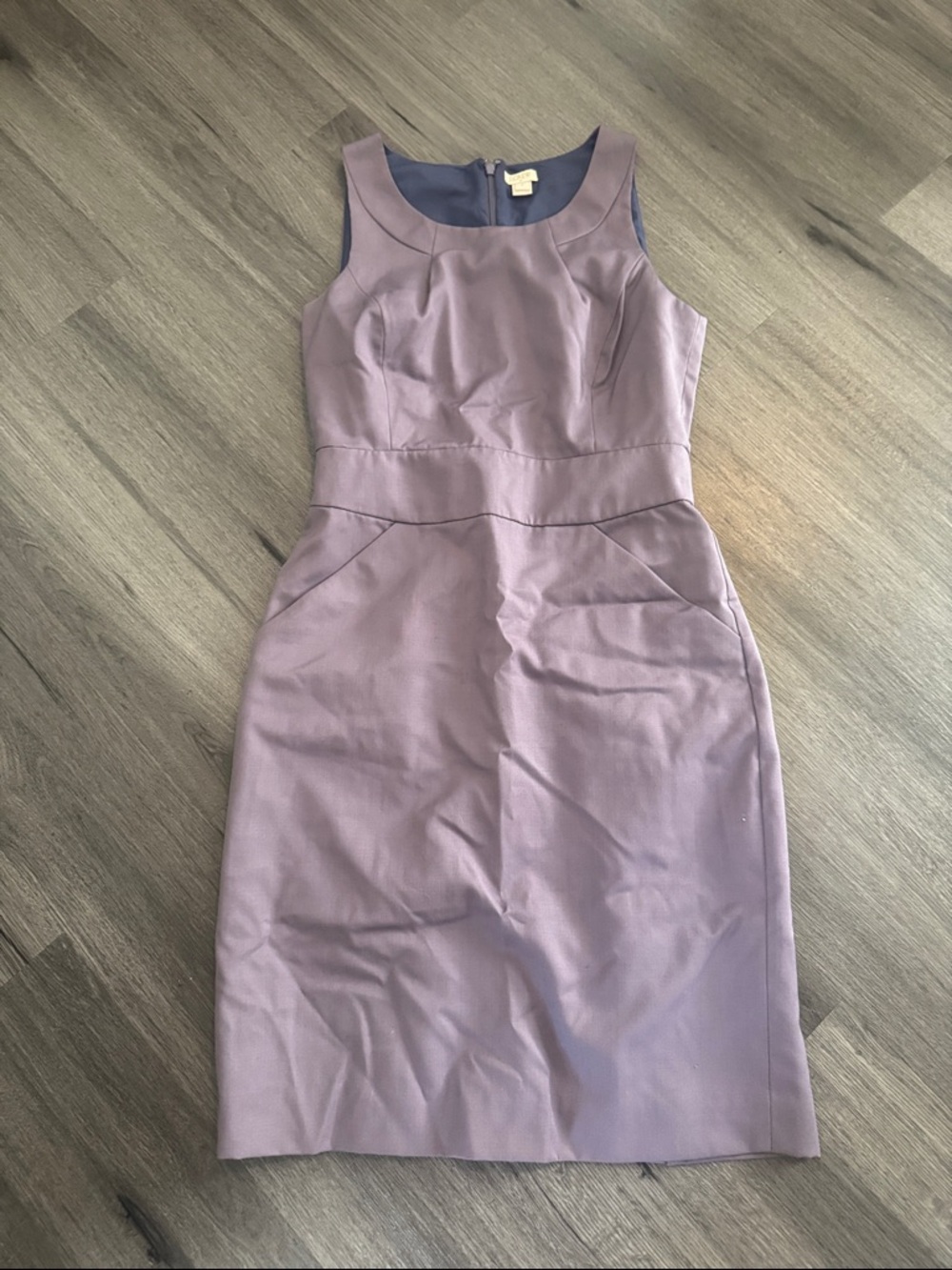 J. Crew Sleeveless Mauve Sheath Dress